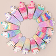 Unicorn Rainbow Glitter BB Hair Clips Set (16pcs)