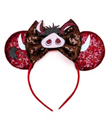 Sequin Mickey Ears Headband with Bow for Kids & Adults
