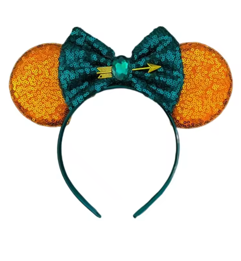 Sequin Mickey Ears Headband with Bow for Kids & Adults
