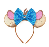 Sequin Mickey Ears Headband with Bow for Kids & Adults