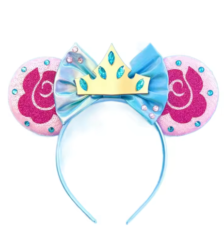 Sequin Mickey Ears Headband with Bow for Kids & Adults