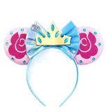 Sequin Mickey Ears Headband with Bow for Kids & Adults