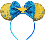 Sequin Mickey Ears Headband with Bow for Kids & Adults
