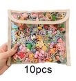 Cartoon Hair Ties for Girls – 10/20/50 Pack Cute Elastic Bands