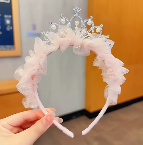 Princess Crown Headband for Girls – Birthday & Photo Prop