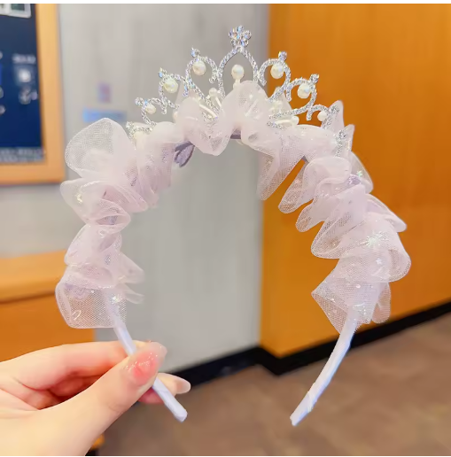 Princess Crown Headband for Girls – Birthday & Photo Prop