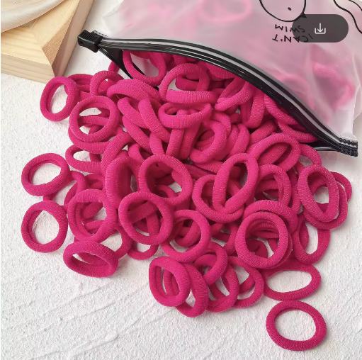 Kids Elastic Hair Bands, 20/50 Pack – Colorful, Snag-Free