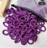 Kids Elastic Hair Bands, 20/50 Pack – Colorful, Snag-Free