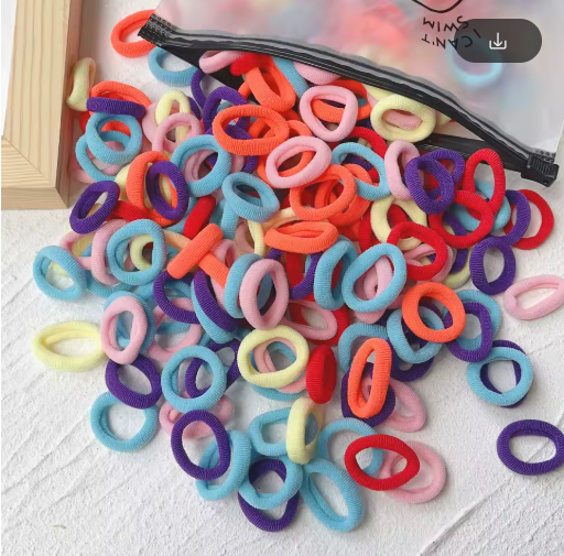 Kids Elastic Hair Bands, 20/50 Pack – Colorful, Snag-Free