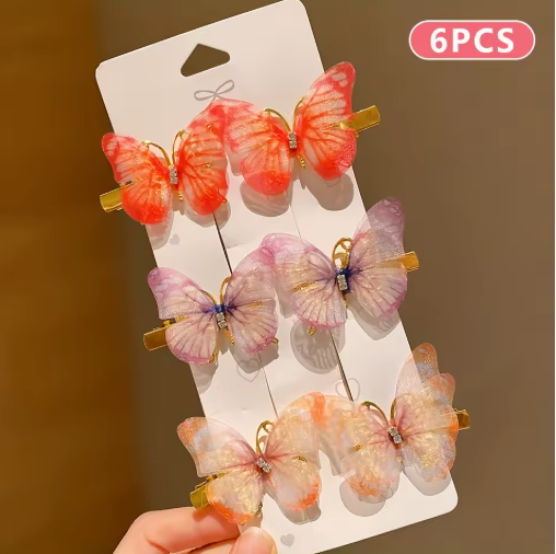 Butterfly Hair Clips for Girls – 6/12/24/36 Pcs