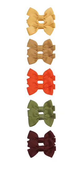 2-inch Baby Girl Hair Bow Pairs with Alligator Clips