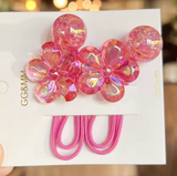 Camellia Flower Hair Ties for Girls (2-Pack)