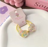 2-Pack Kids Heart Princess Elastic Hair Bands