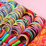 780-Piece Kids Hair Accessories Set – Cute Bands & Scrunchies