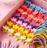780-Piece Kids Hair Accessories Set – Cute Bands & Scrunchies