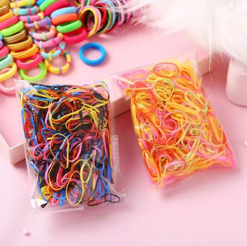 780-Piece Kids Hair Accessories Set – Cute Bands & Scrunchies