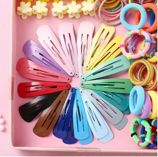 780-Piece Kids Hair Accessories Set – Cute Bands & Scrunchies