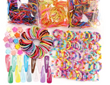 780-Piece Kids Hair Accessories Set – Cute Bands & Scrunchies