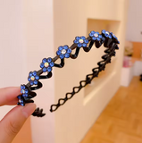 Rhinestone & Pearl Non-Slip Flower Headband