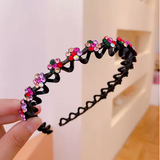 Rhinestone & Pearl Non-Slip Flower Headband
