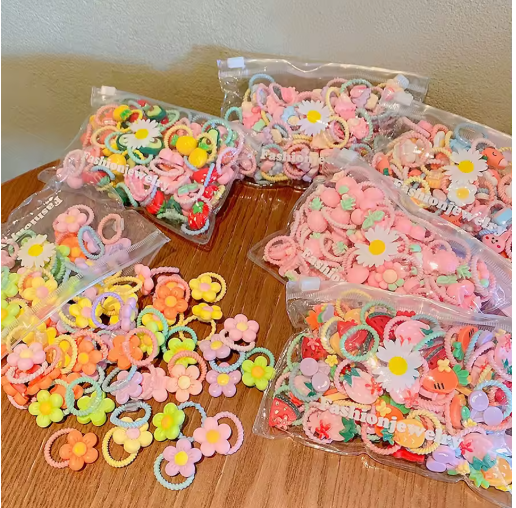 Kids Elastic Hair Ties – Durable, Gentle Hold Scrunchies