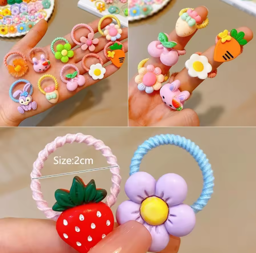 Kids Elastic Hair Ties – Durable, Gentle Hold Scrunchies