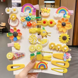 Cartoon Flower & Fruit Hair Clip Set for Kids | Barrettes