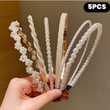 Girls Princess Hair Accessories Set (5-Piece, Imitation Pearl)