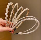 Girls Princess Hair Accessories Set (5-Piece, Imitation Pearl)