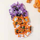 Halloween Pumpkin Bow Hair Clips for Kids, 4-Pack