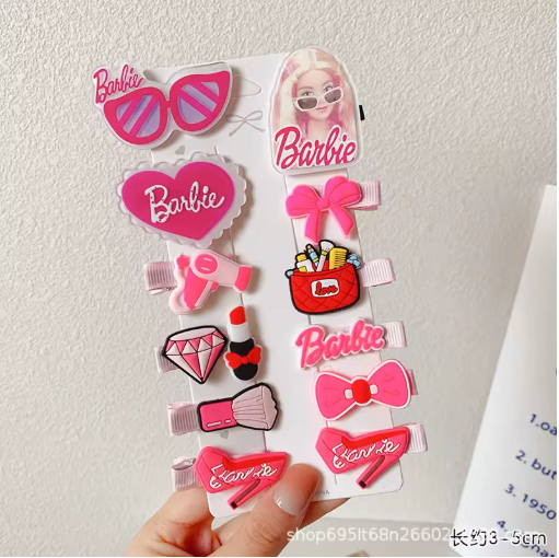 Miniso Pink Heart Hair Clip for Girls