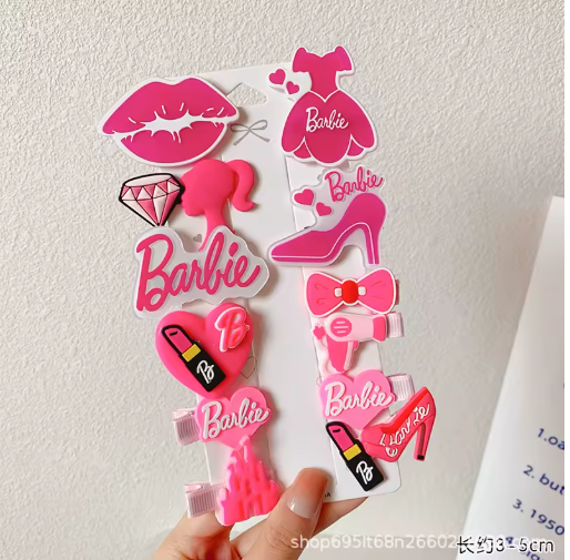 Miniso Pink Heart Hair Clip for Girls