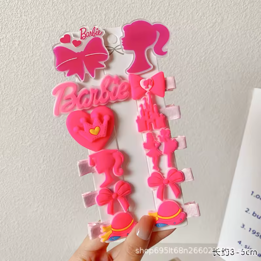 Miniso Pink Heart Hair Clip for Girls