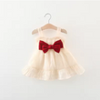 Baby Girl Bow Lace Fluffy Suspender Dress (9mo–3yr)