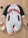 Personalized Letter Baby Boy Jumpsuit