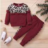 Baby Leopard Print Long-Sleeve Set (0-2 Years)