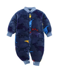 Newborn Soft Flannel Jumpsuit & Jacket (0–18 Months)