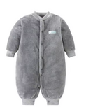 Newborn Soft Flannel Jumpsuit & Jacket (0–18 Months)