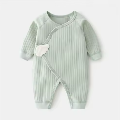 Cotton Newborn Romper 0-6M — Unisex Print