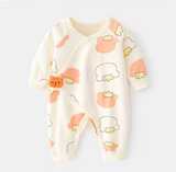 Cotton Newborn Romper 0-6M — Unisex Print