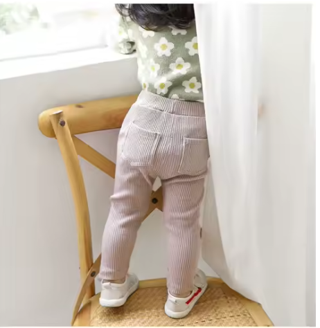 Baby Girls Cotton Leggings — Spring & Autumn Long Pants