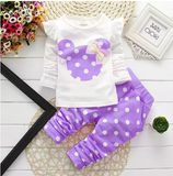 Toddler Cartoon Cotton 2-Piece Long Sleeve Baby Set