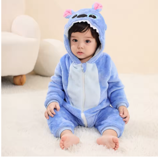 Baby Stitch Kigurumi Romper - Infant Animal Jumpsuit