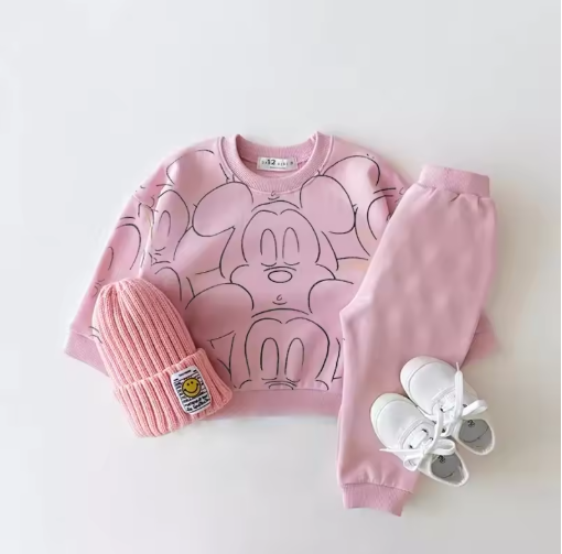 Cartoon Summer Baby Tracksuit Set