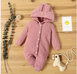 Newborn Hooded Romper with Cute Ears (0–18M)