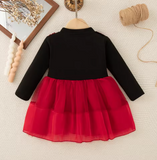 Baby Girl Christmas Flower Dress Imitation Two-Piece (3M-3Y)