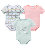 3-Piece Baby Boy Cotton Bodysuit Set (0–12M)