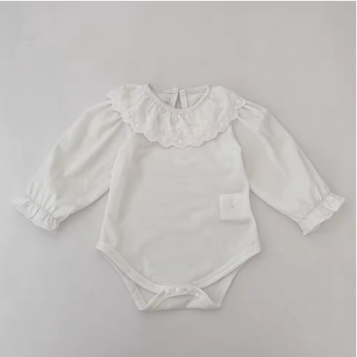 Baby Cotton Lace Collar Bodysuit 0-2Y