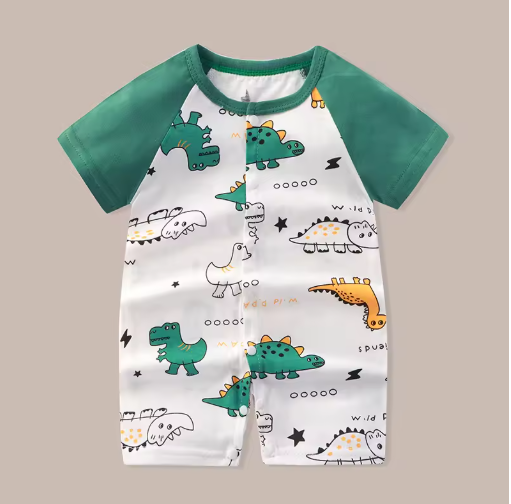 Baby Animal Print Short Jumpsuit 0-18 Months