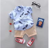 Baby Feather Print Summer Set (0-3 yrs)
